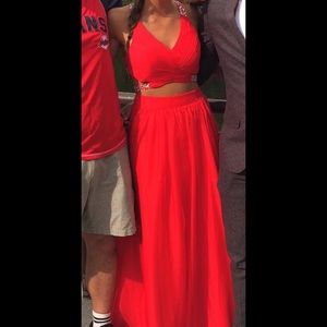 Red prom dress