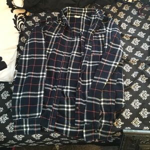 Navy Blue Flannel