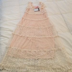 Lace Cream/Peach dress