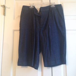 Crop shorts dark denim