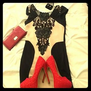 Red formal heels