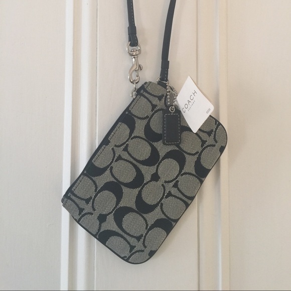 COACH signature wristlet