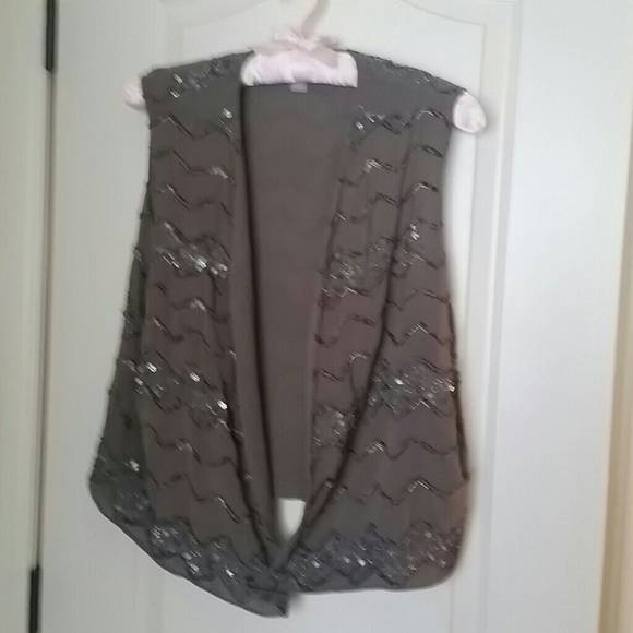 Sequin studed vest