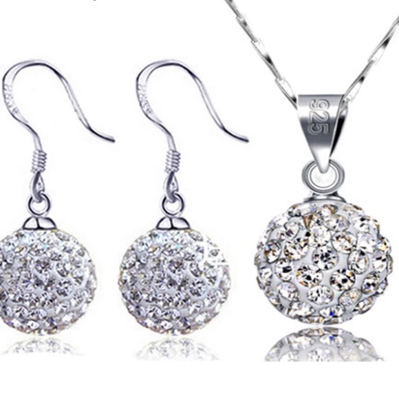 New 925 silver necklace set