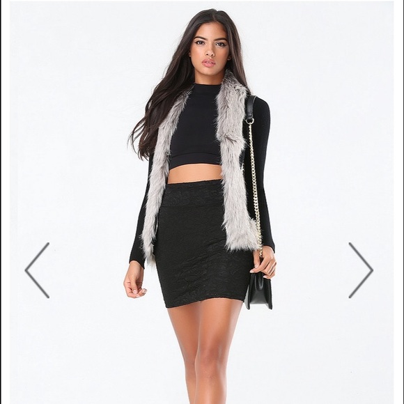 bebe Jackets & Blazers - Bebe Faux Fur Cardigan NWT