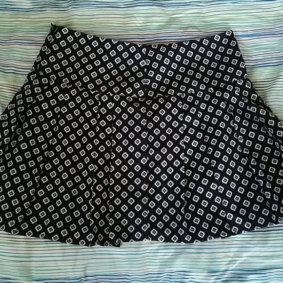 Blue White Patterned Skirt Forever 21 Contemporary