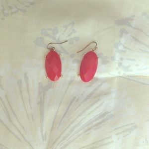 Red and gold earrings