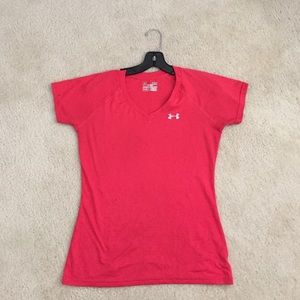 Under Armour heat gear v neck short sleeve.