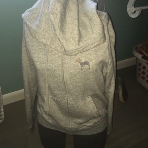 VS Pink gray zip up