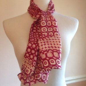 Pink mod block scarf