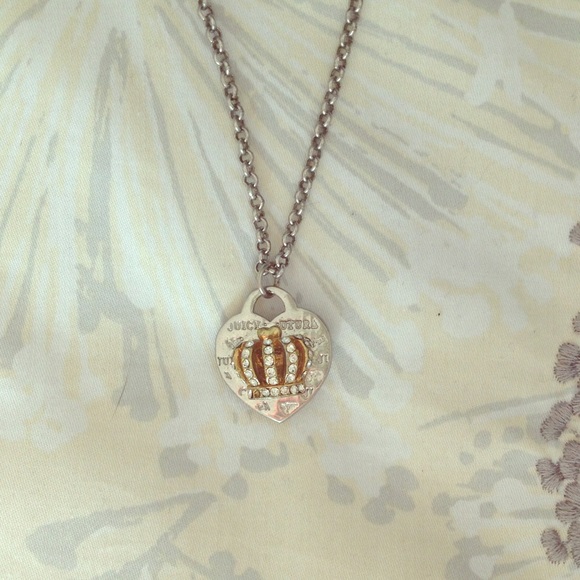 Juicy Couture heart-crown necklace