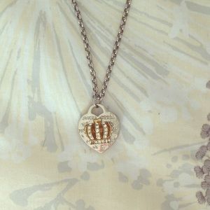 Juicy Couture heart-crown necklace