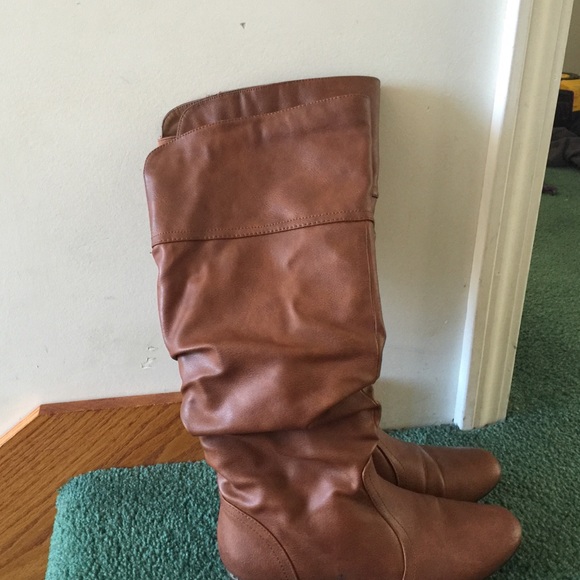 brown fashion boots