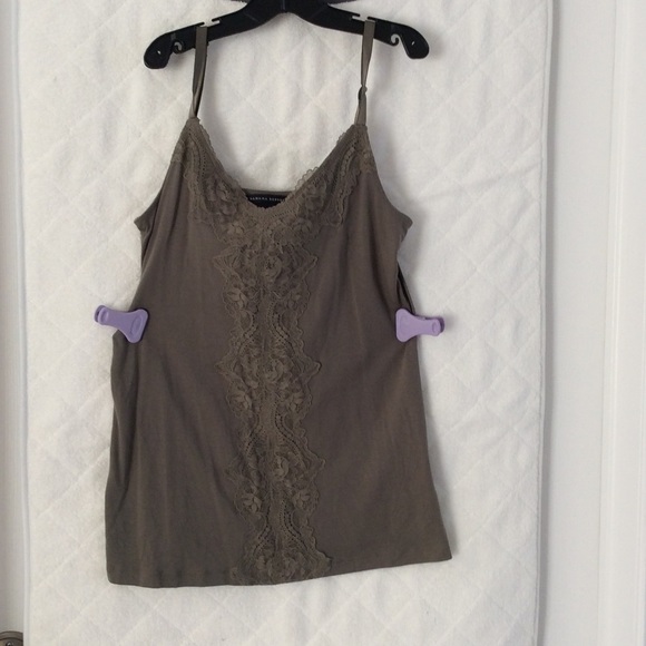 A light brown Banana Republic tank top.