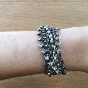 American Eagle Silver Multi-Strand Bracelet