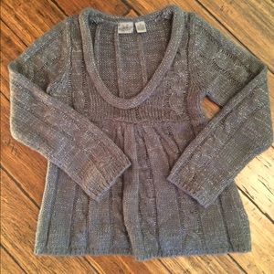 🌟Reduced🌟 Day Trip scoop neck cable knit sweater