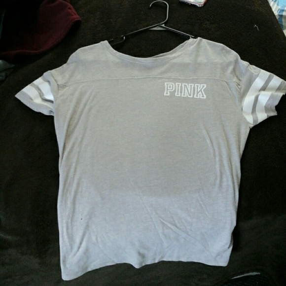 Grey pink shirt