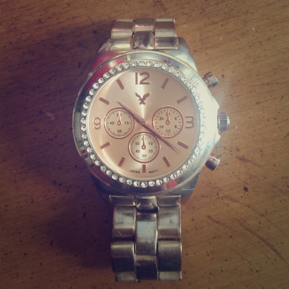 American eagle rose gold diamond watch