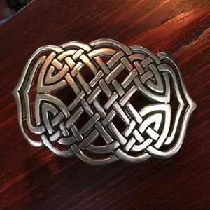 Metal Celtic belt buckle