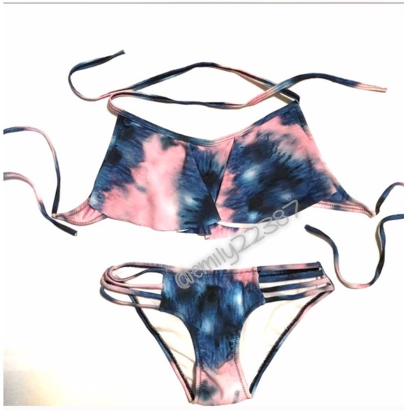 LAST ONE! Tie-Dye Flounce Bikini❣️ - Picture 2 of 4