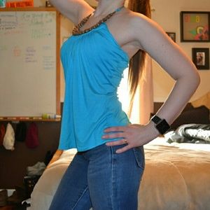 Cute Beaded Halter Top