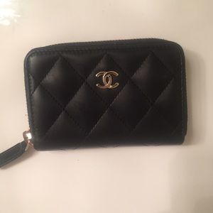 Chanel Coin Purse in black lambskin