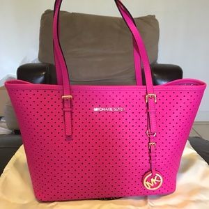 Michael Kors perforated tote