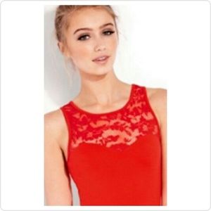 Red dress! Cocktail dress!