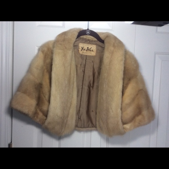 Vintage Blonde Cape,Bolero or Stole.