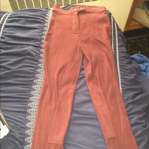 Burgundy American Apparel Riding Pants