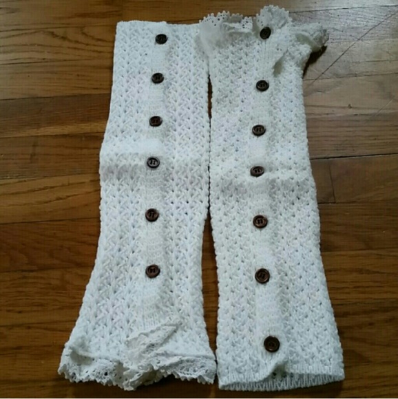 Button and lace leg warmers one size - Picture 3 of 4