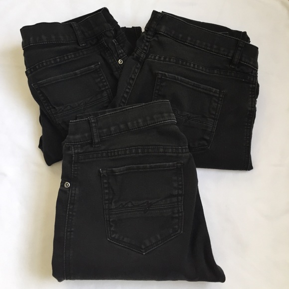 3 pairs of black skinny pants!
