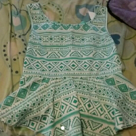 Tribal peplum with bow - Picture 1 of 2