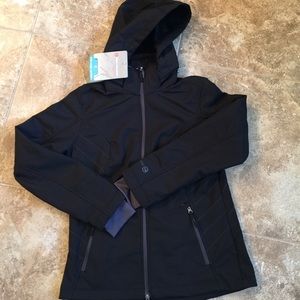 NWT black jacket with detachable hood