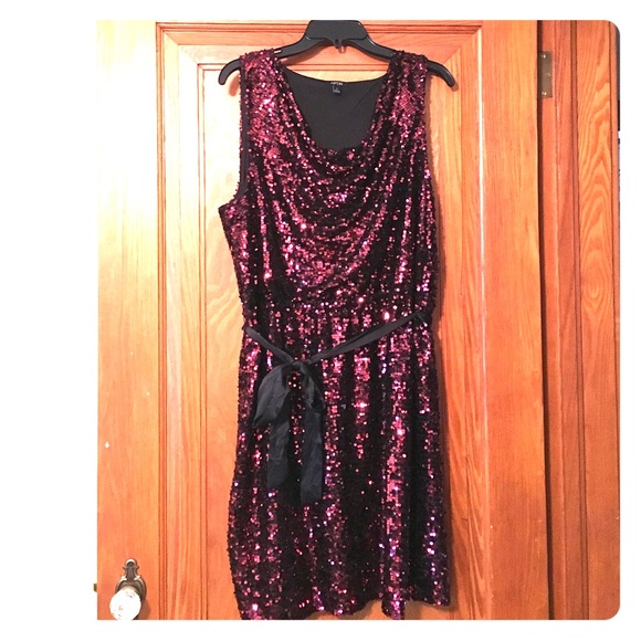 Apt. 9 Dresses & Skirts - Burgundy Sequin Dress