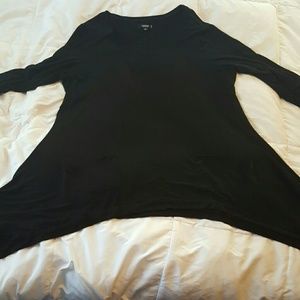 Adorable like new long black top!