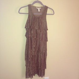 Sage lace dress
