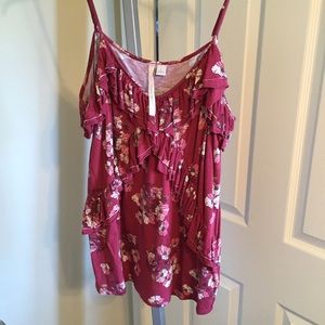 Lauren Conrad LC Floral Tank