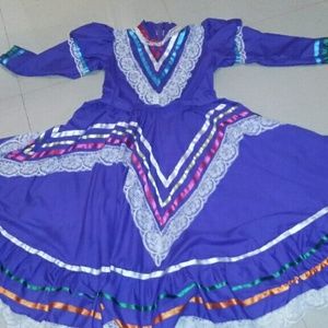 Purple Mexican dress