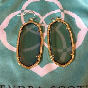 Blue Kendra scott Danielle earrings