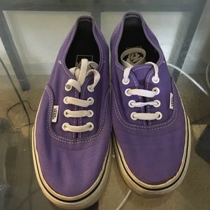 Purple vans, thick sole