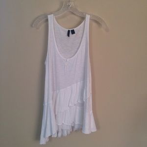 White cotton tank top