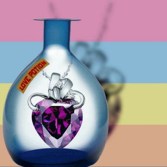 18K Wht Gld Pltd SWAROVSKI Crystal ?? Pendant/Neck