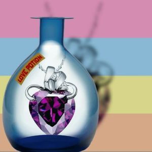 18K Wht Gld Pltd SWAROVSKI Crystal ?? Pendant/Neck