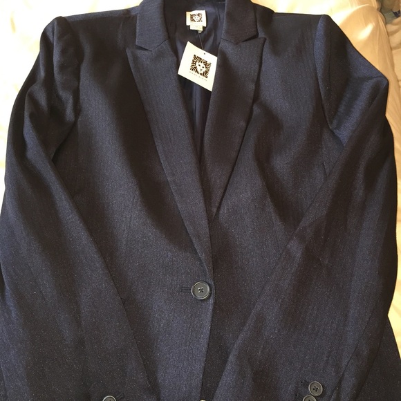 NWT Anne Klein Blue Blazer 14 w/ free J. Crew top