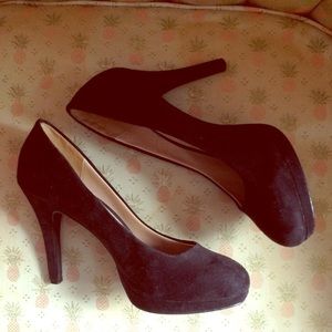 H&M Black suede heels