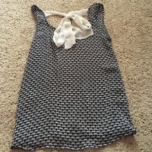 Boutique top with bow back size small