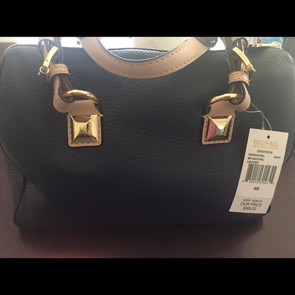Michael Kors💙 Navy Blue Boston Bag