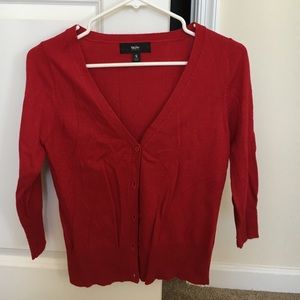 Target Red Cardigan sz S