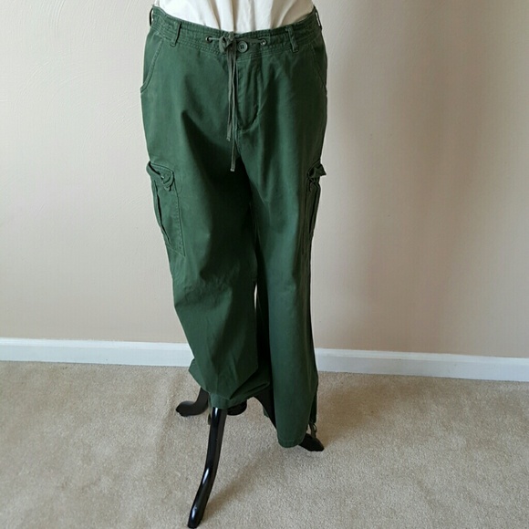 Deep olive green cargo pants